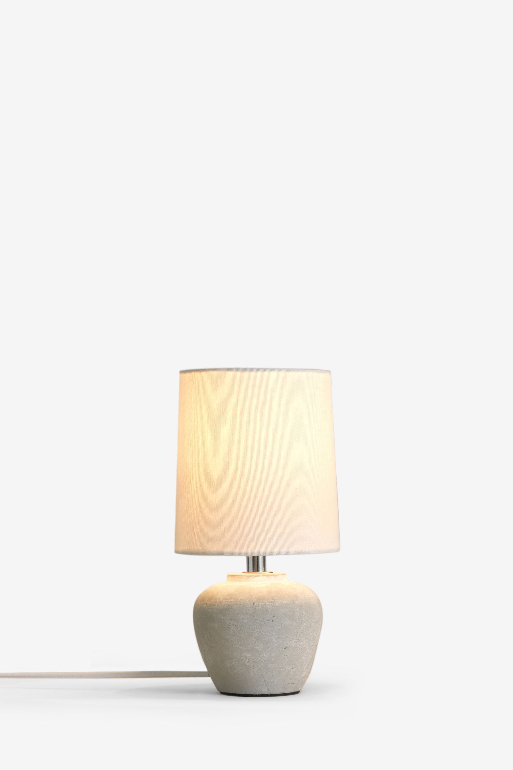 Grey Lydford Bedside Table Lamp