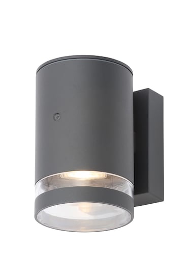 BHS Black Lens 1 Outdoor Wall Light With Photocell Sensor
