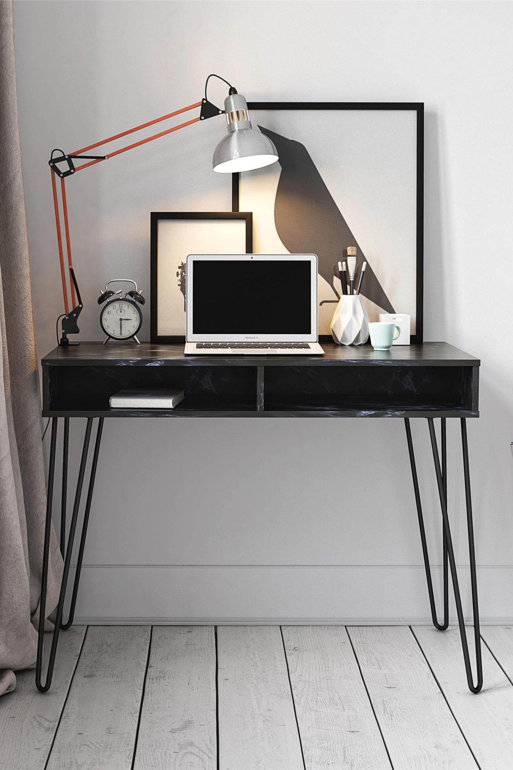 Marble top pc desk