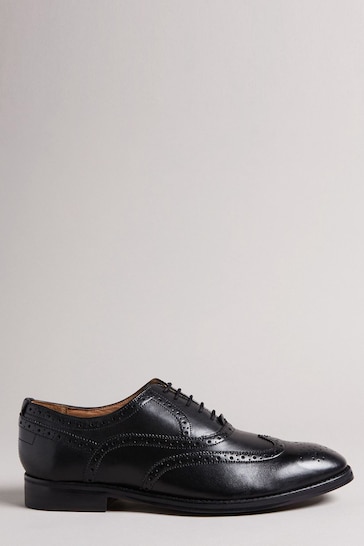Ted Baker Black Formal Leather Amaiss Brogue Shoes