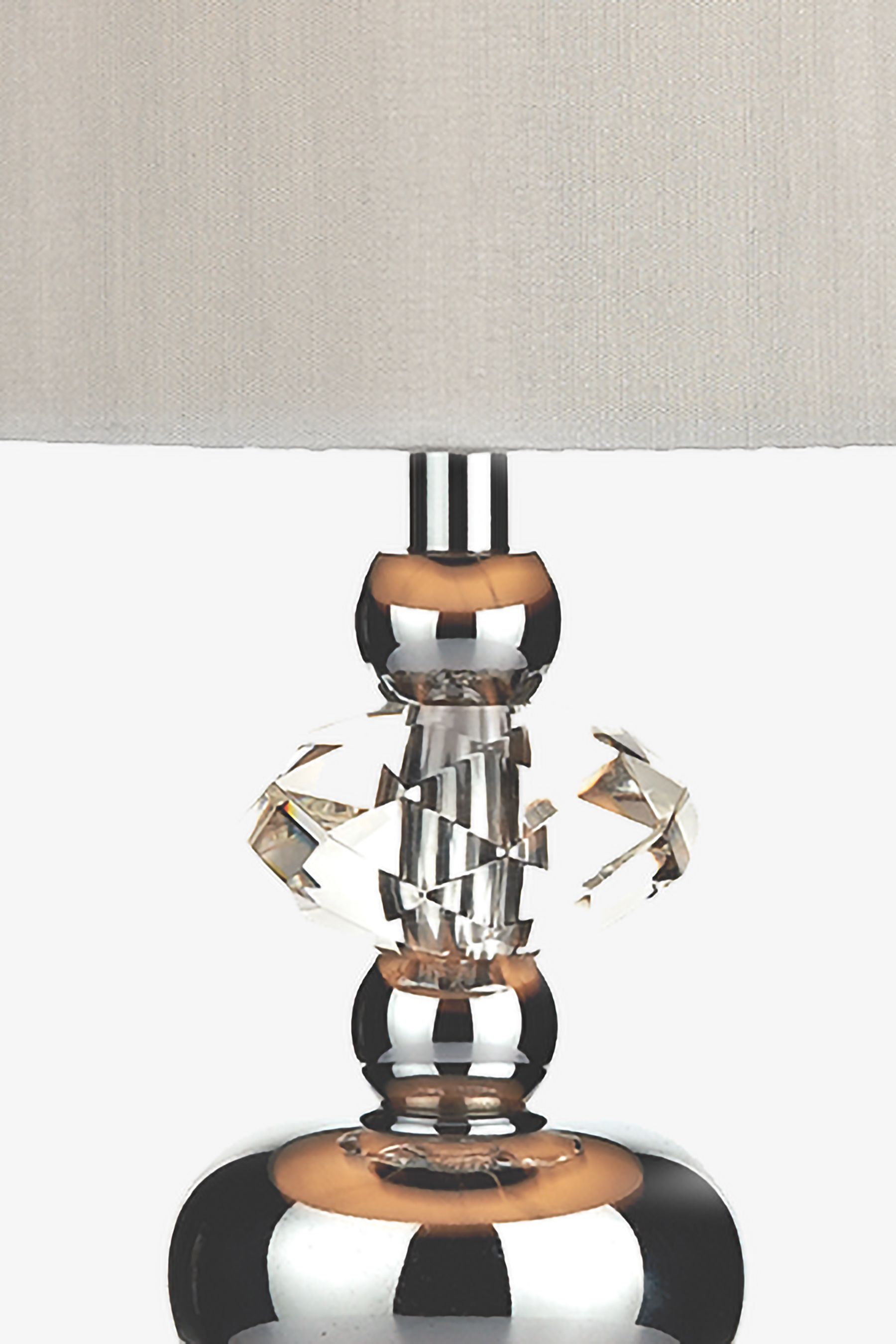 Dar Lighting Grey Monroe Touch Table Lamp With Shade