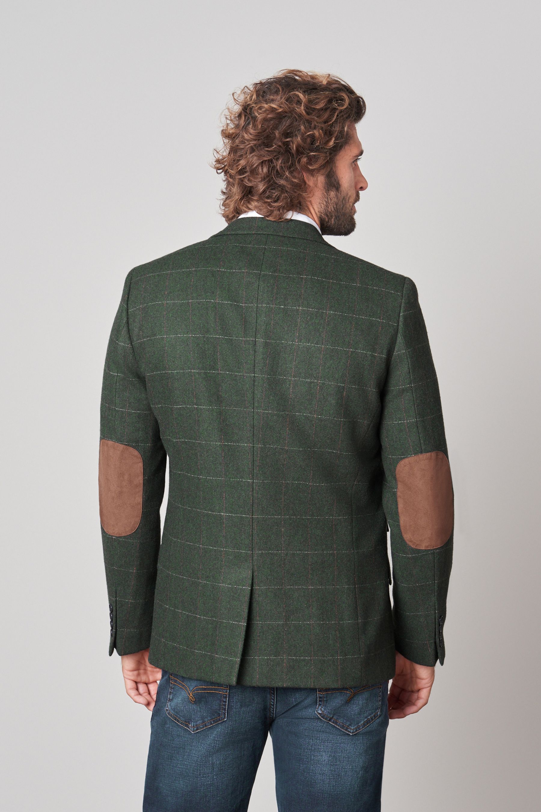 Mens blazer with top elbow patches uk