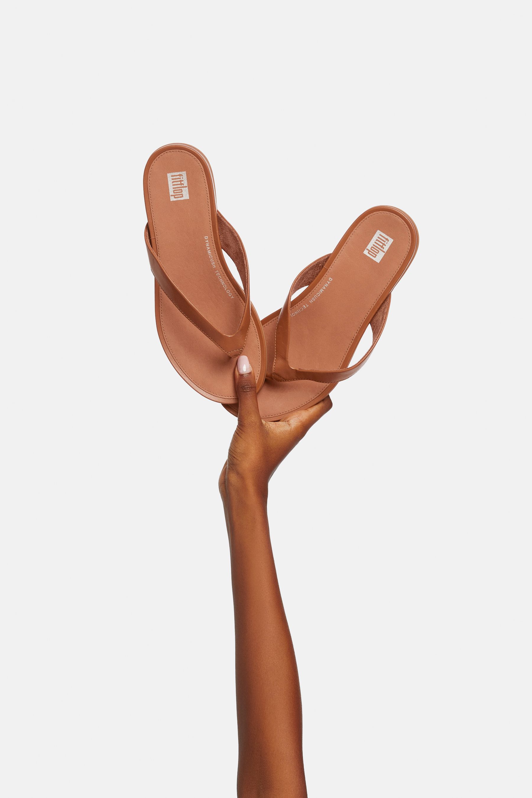 Tan flip flops womens 2025