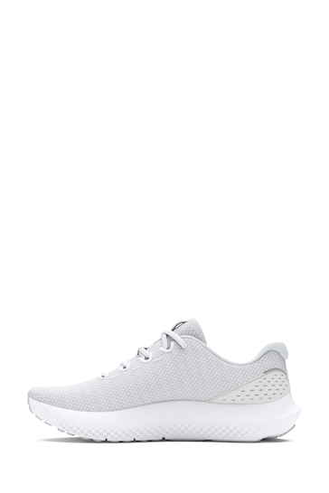 Under Armour White Ground Charged Surge Trainers
