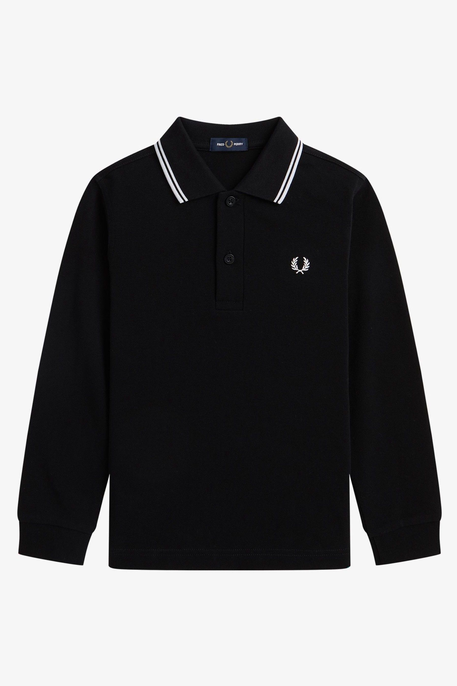Buy Fred Perry Kids Long Sleeve Twin Tipped Polo Shirt from the
