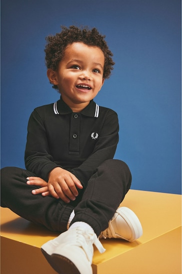 Fred Perry Kids Long Sleeve Twin Tipped Polo Shirt