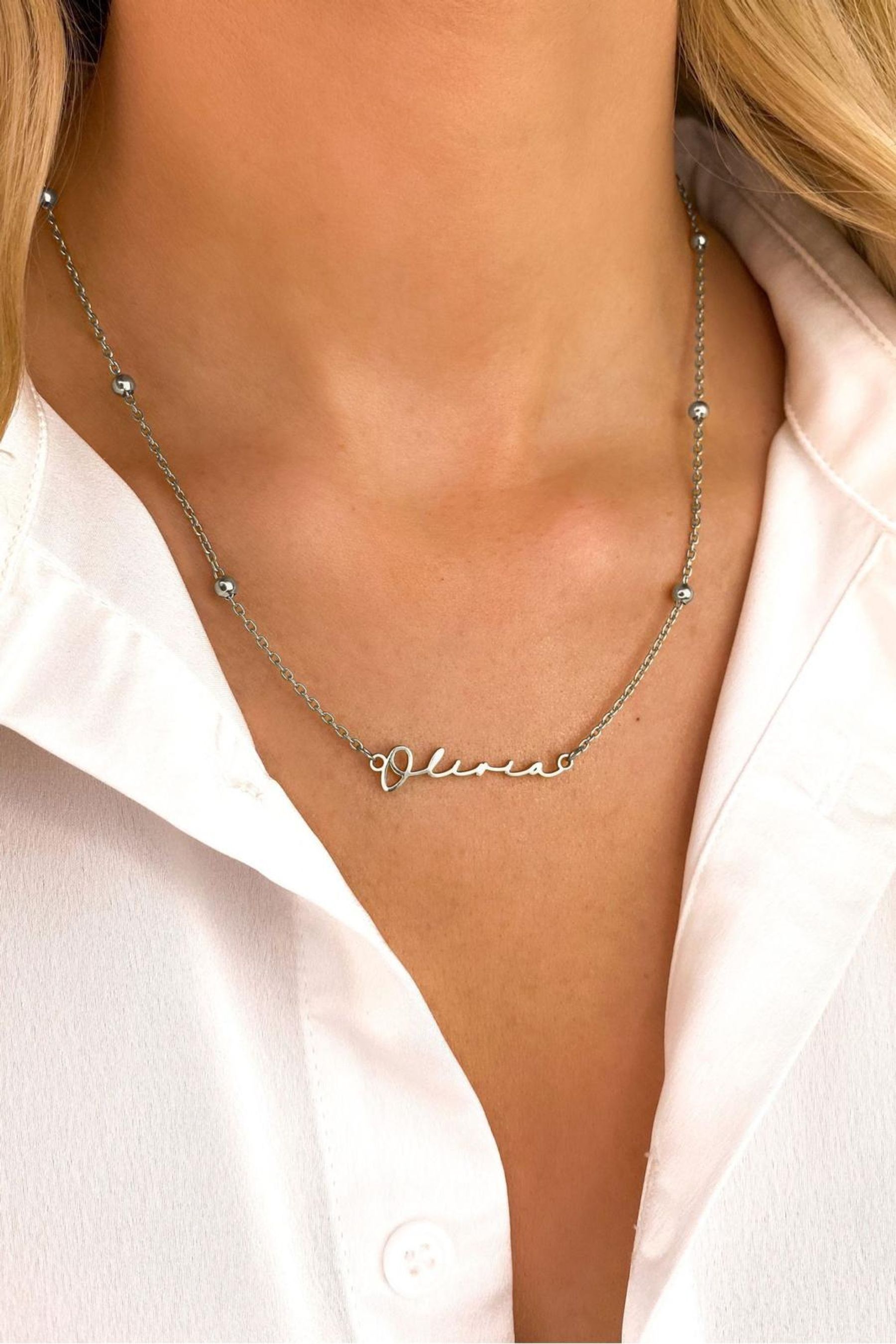 Oak and luna name on sale necklace