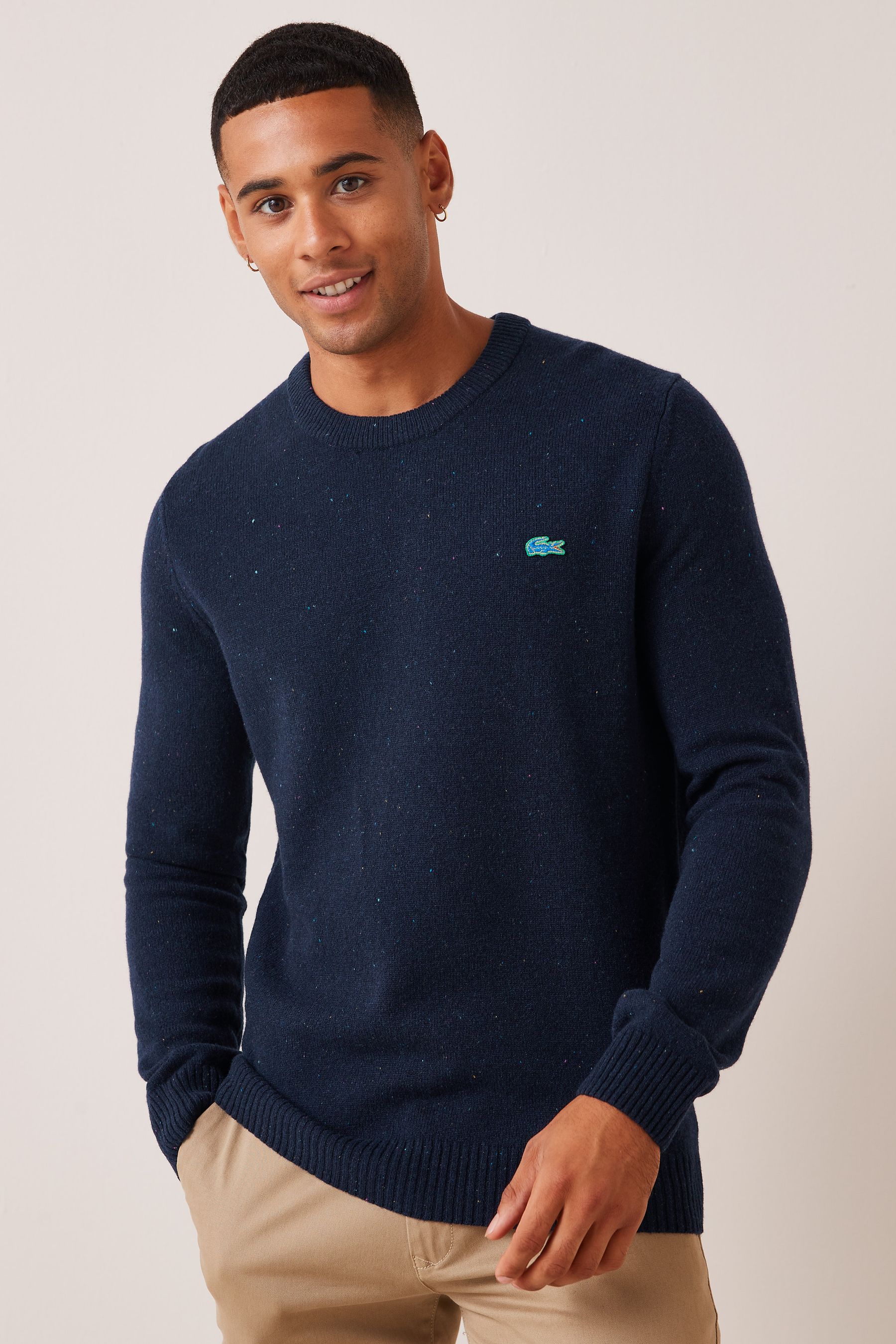 lacoste blue jumper mens