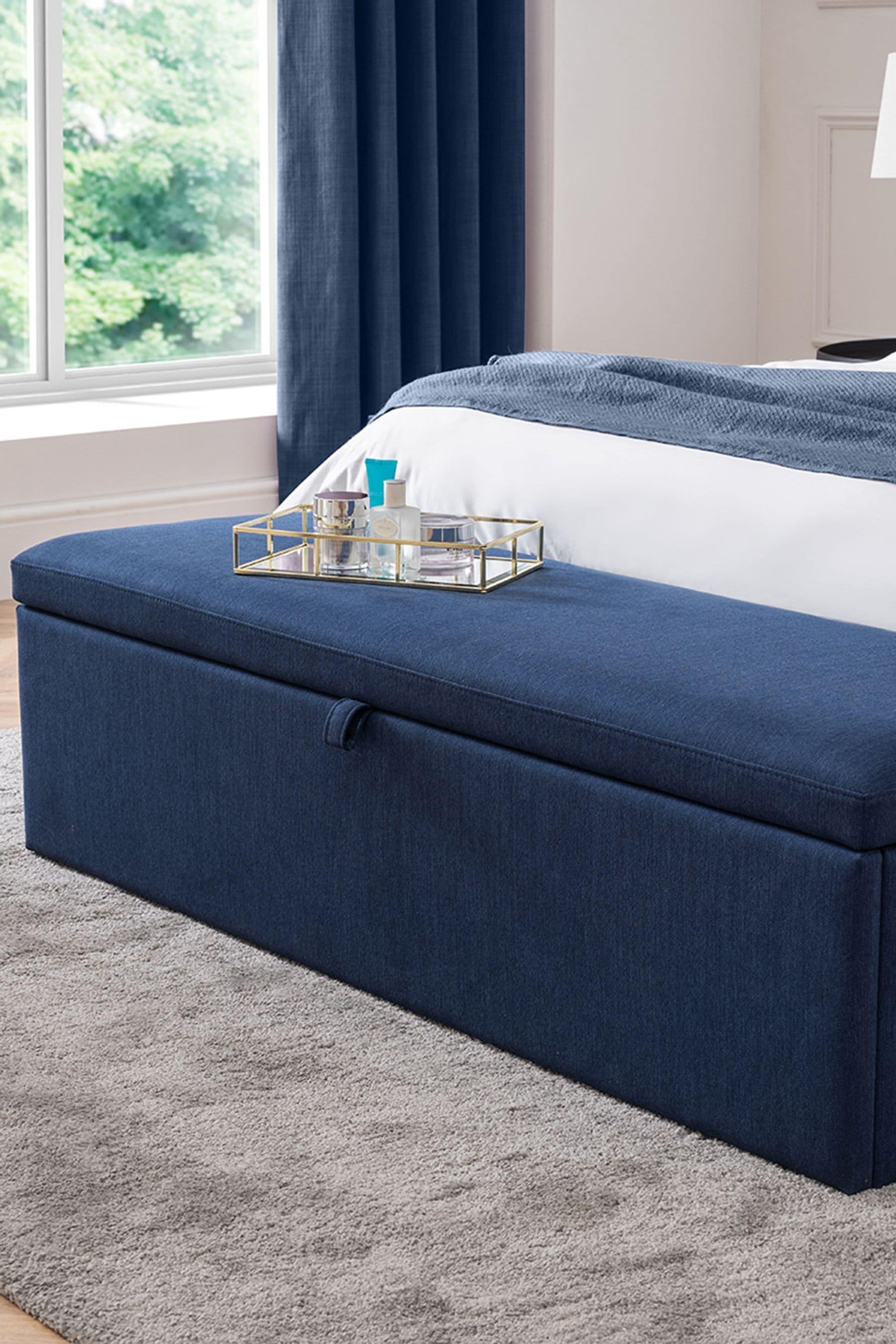 Buy Julian Bowen Blue Sorrento Blanket Box from the Next UK online