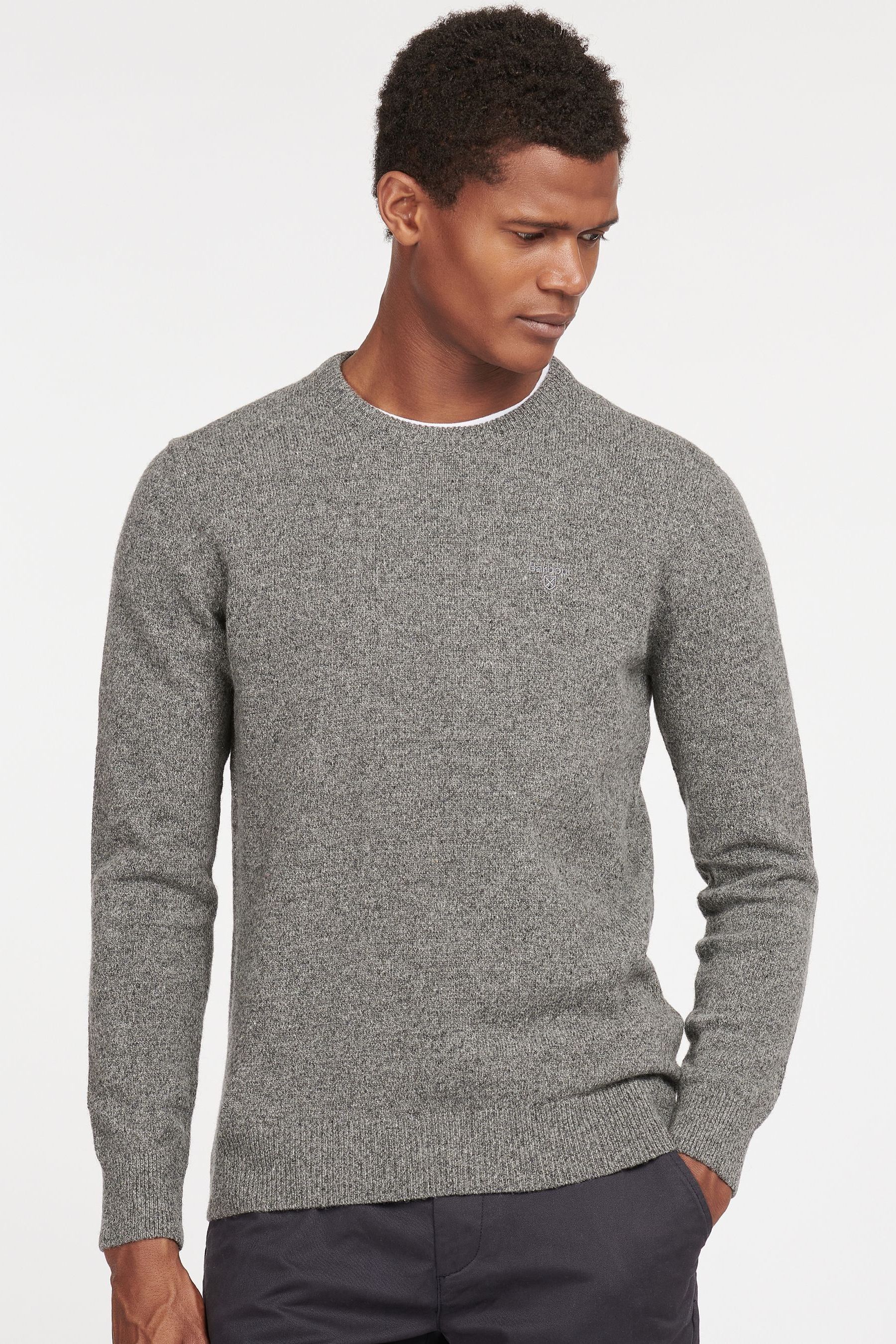 Men's barbour tisbury crew neck sweater store