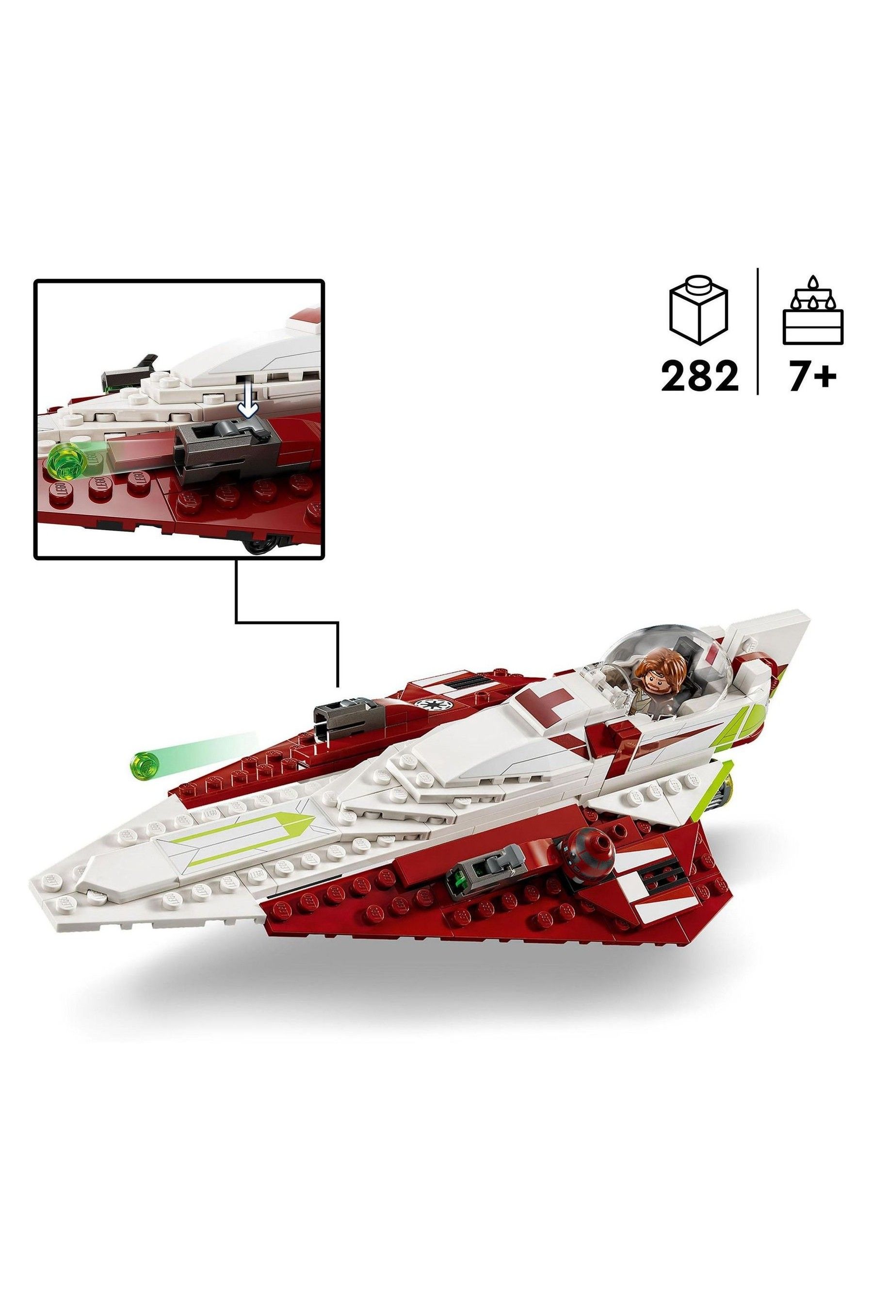 Buy LEGO Star Wars Obi Wan Kenobi s Jedi Starfighter Set 75333
