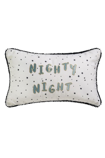Yvonne Ellen Cream Kids Mini Embroidered Cushion