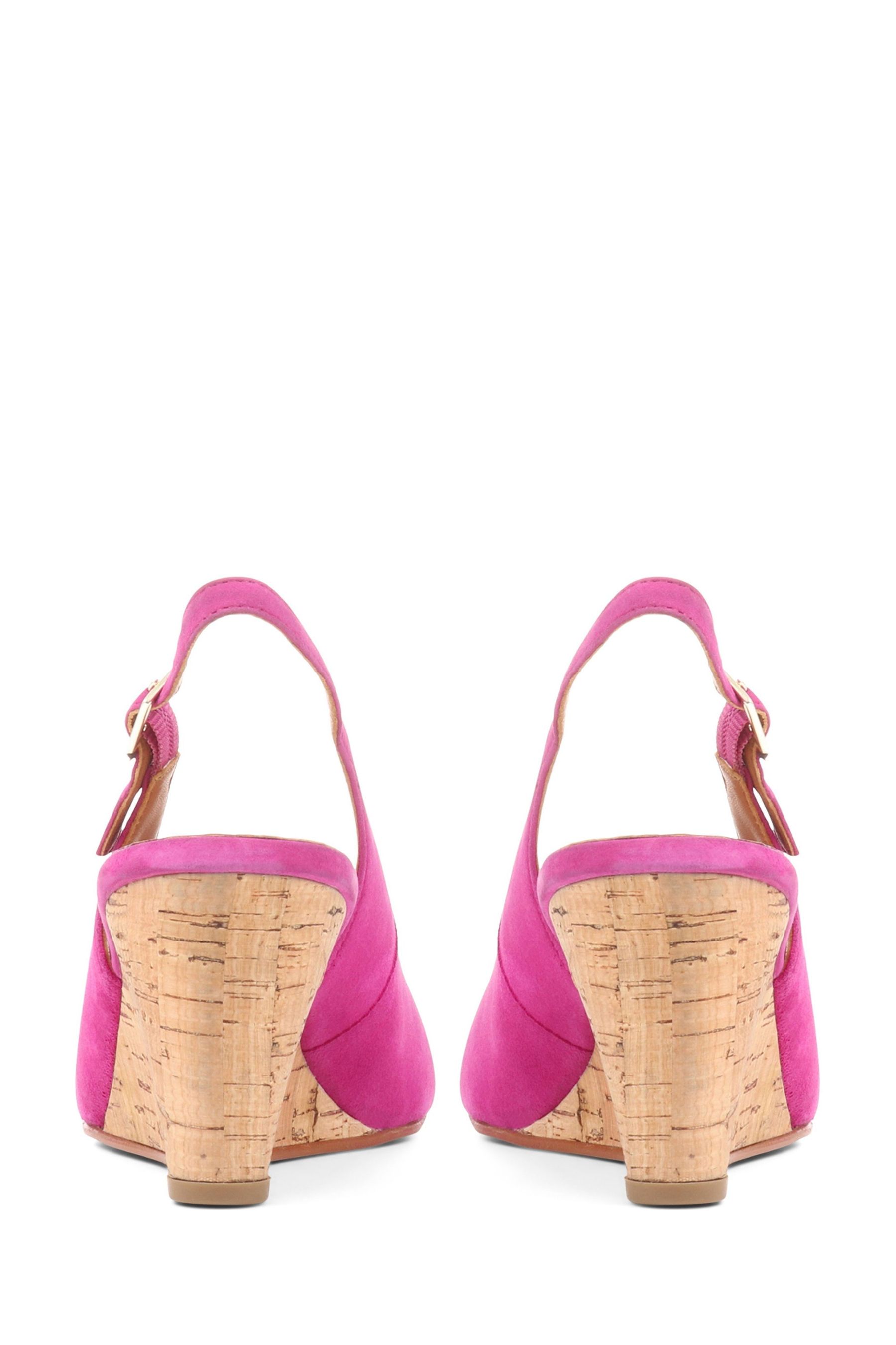 Buy Jones Bootmaker Pink Zahra Leather Wedges from the Next UK