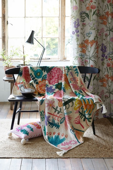 Lucy Tiffney at Next Floral Pink Throw