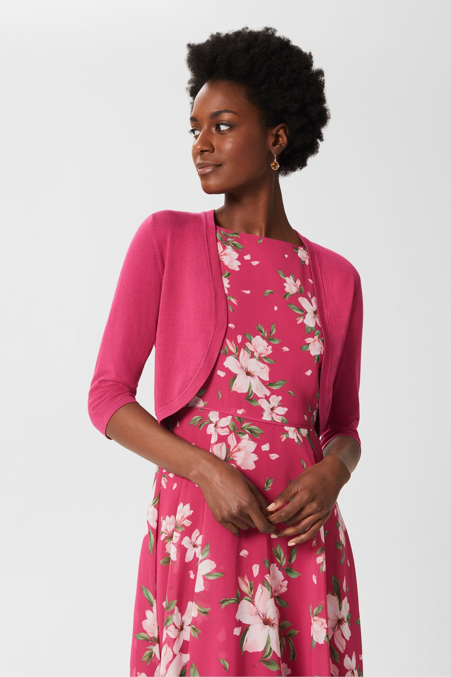 Plus size sale pink bolero