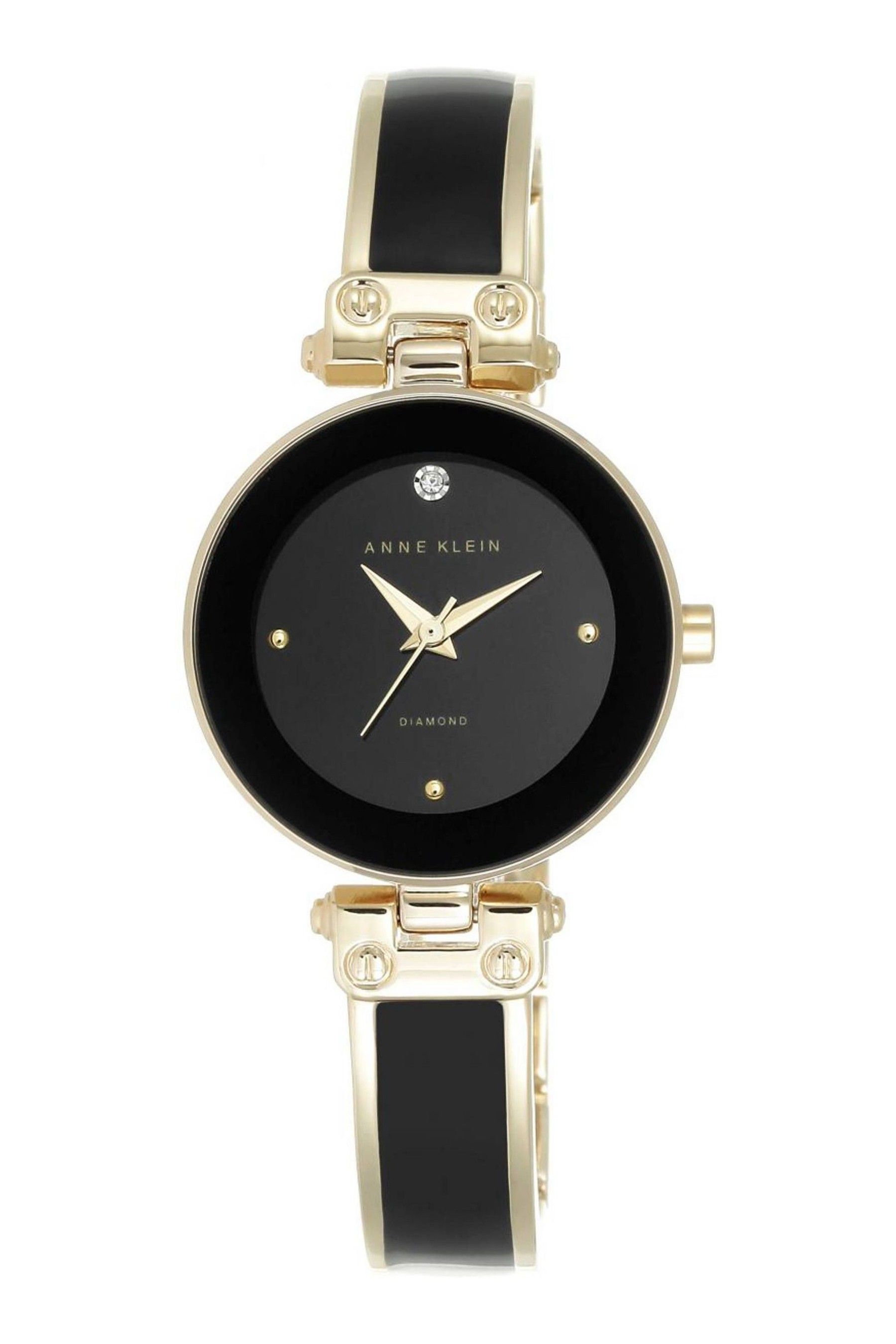 Anne klein watch black cheap