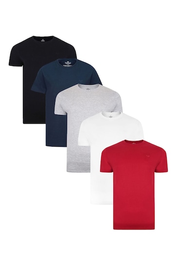 Threadbare Black Assorted T-Shirts 5 Pack