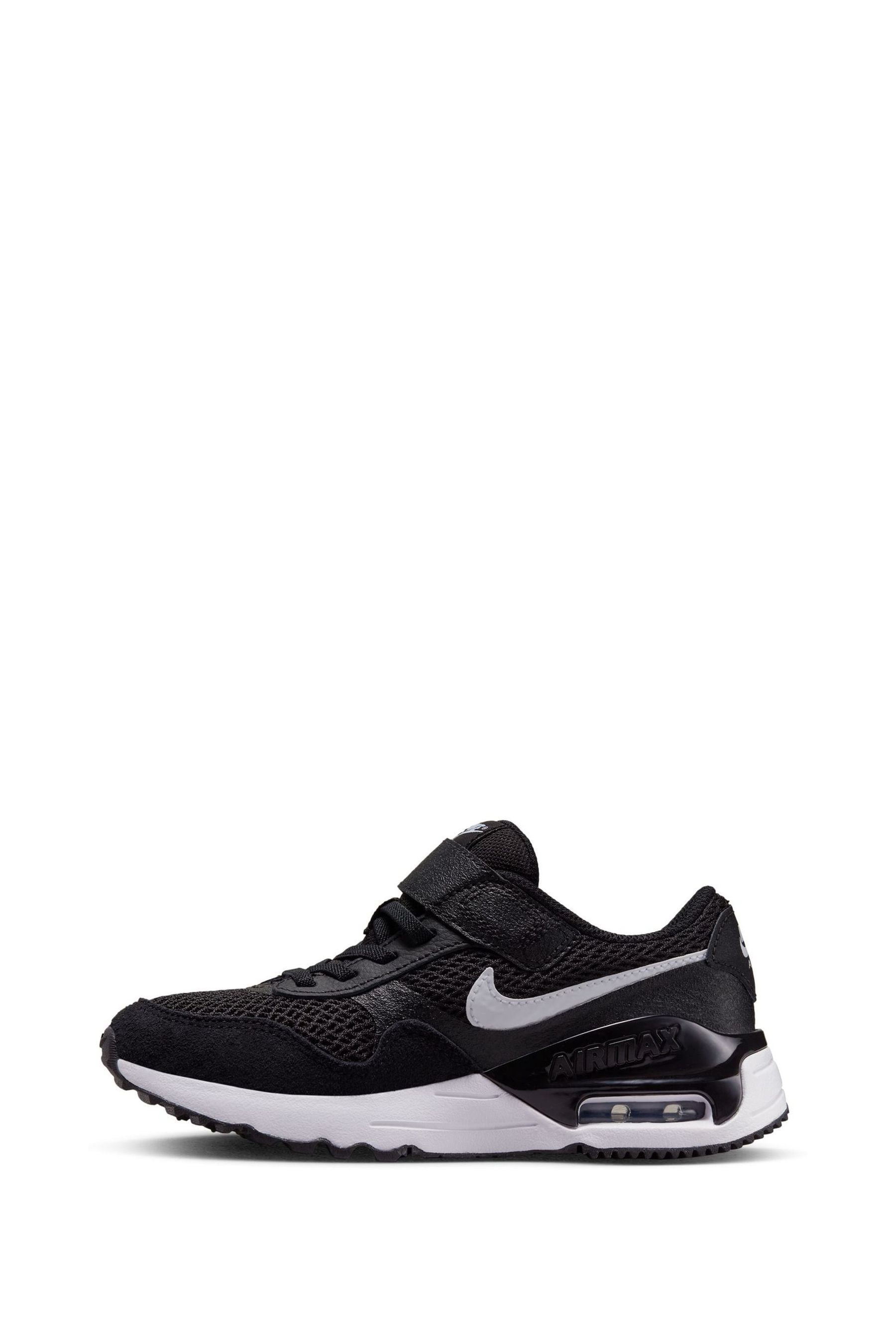Buy Nike Black White Junior Air Max Systm Trainers from the Next