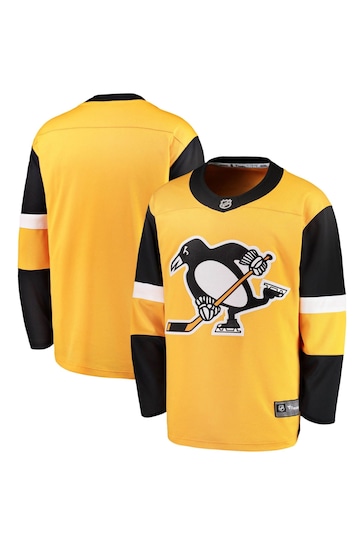 Fanatics Yellow Pittsburgh Penguins Branded Alternate Breakaway Jersey