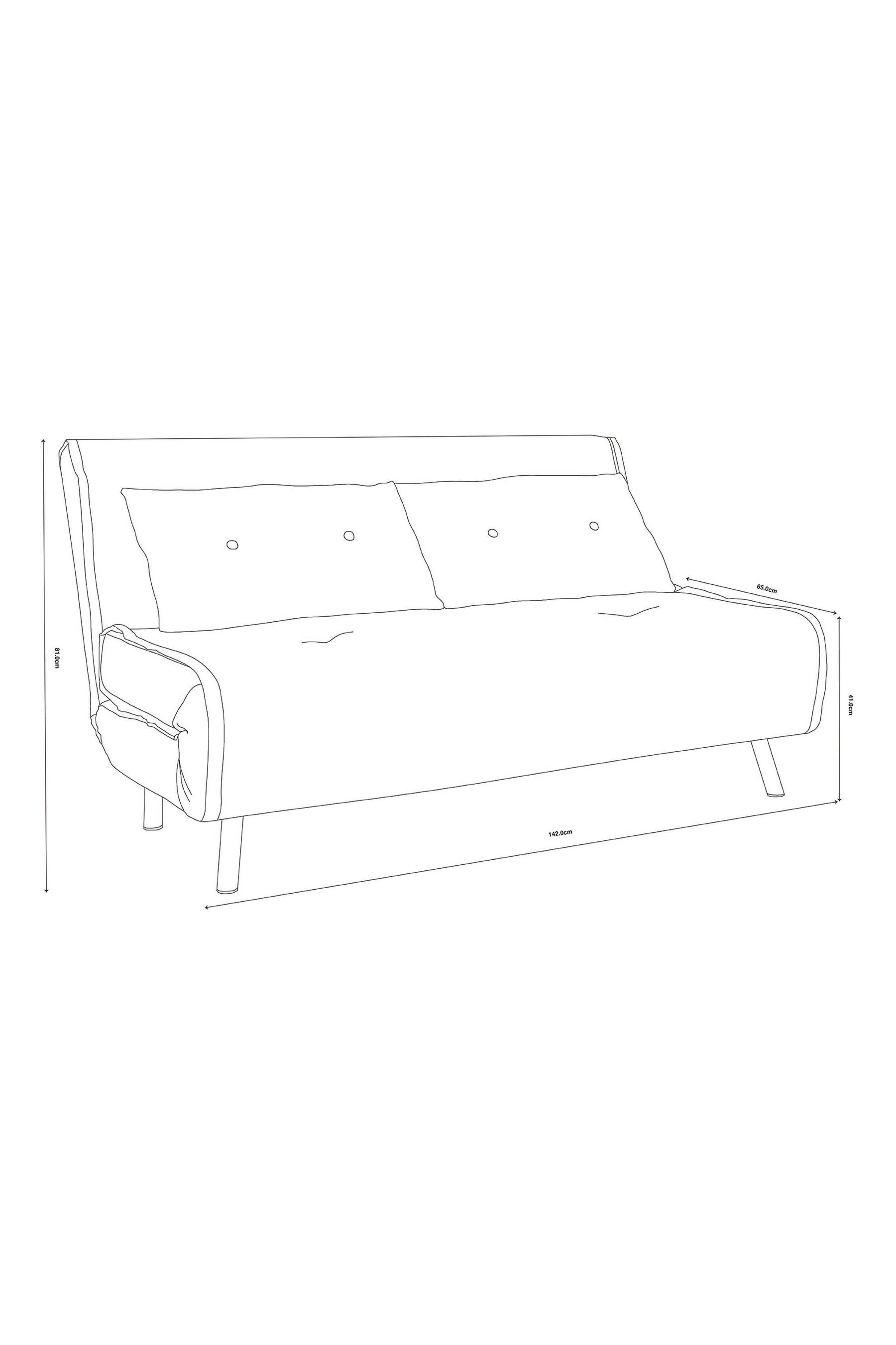 Haru single sofa store bed marshmallow grey