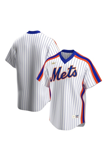 Nike White New York Mets Official Cooperstown Jersey T-Shirt