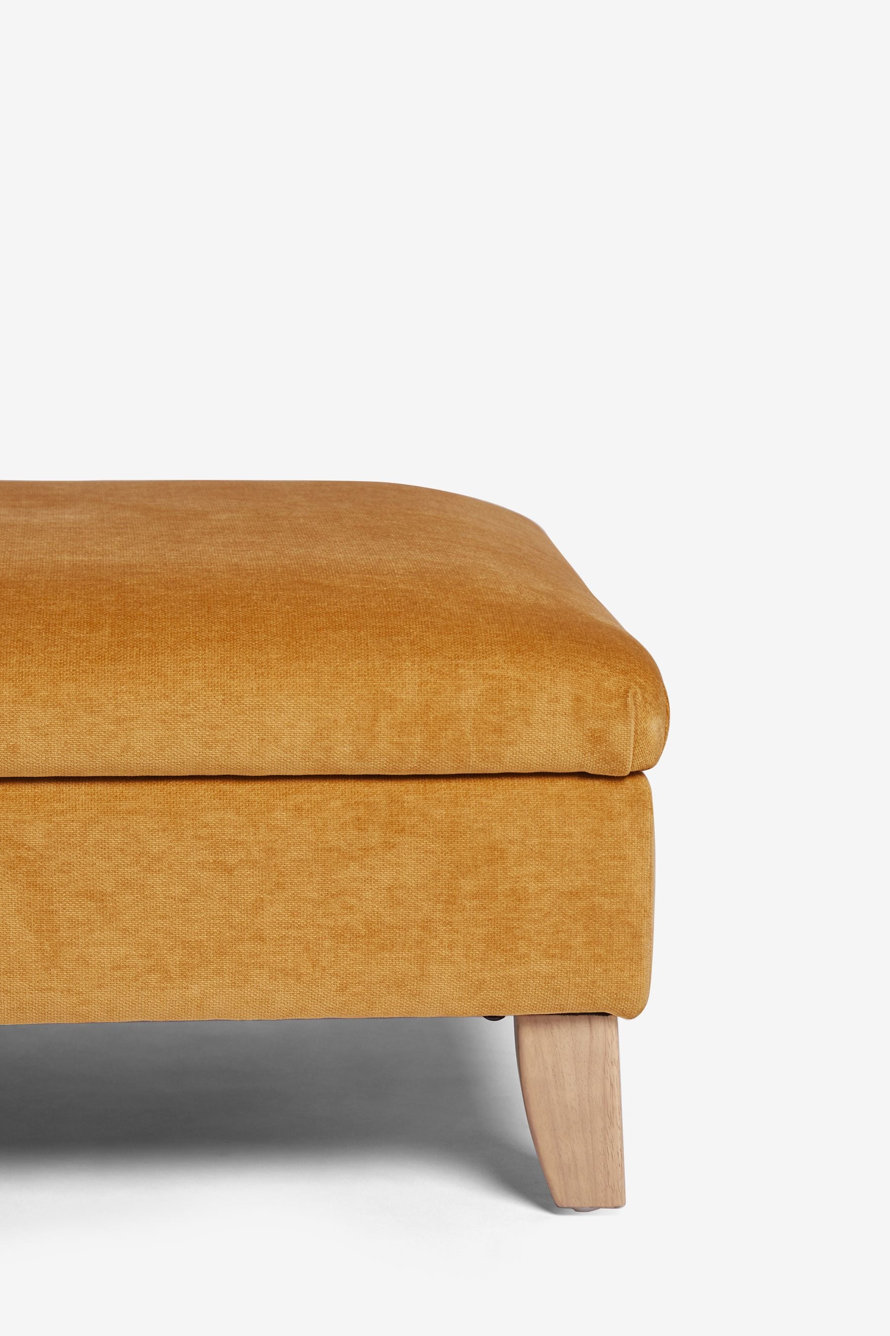 Ochre footstool discount with storage