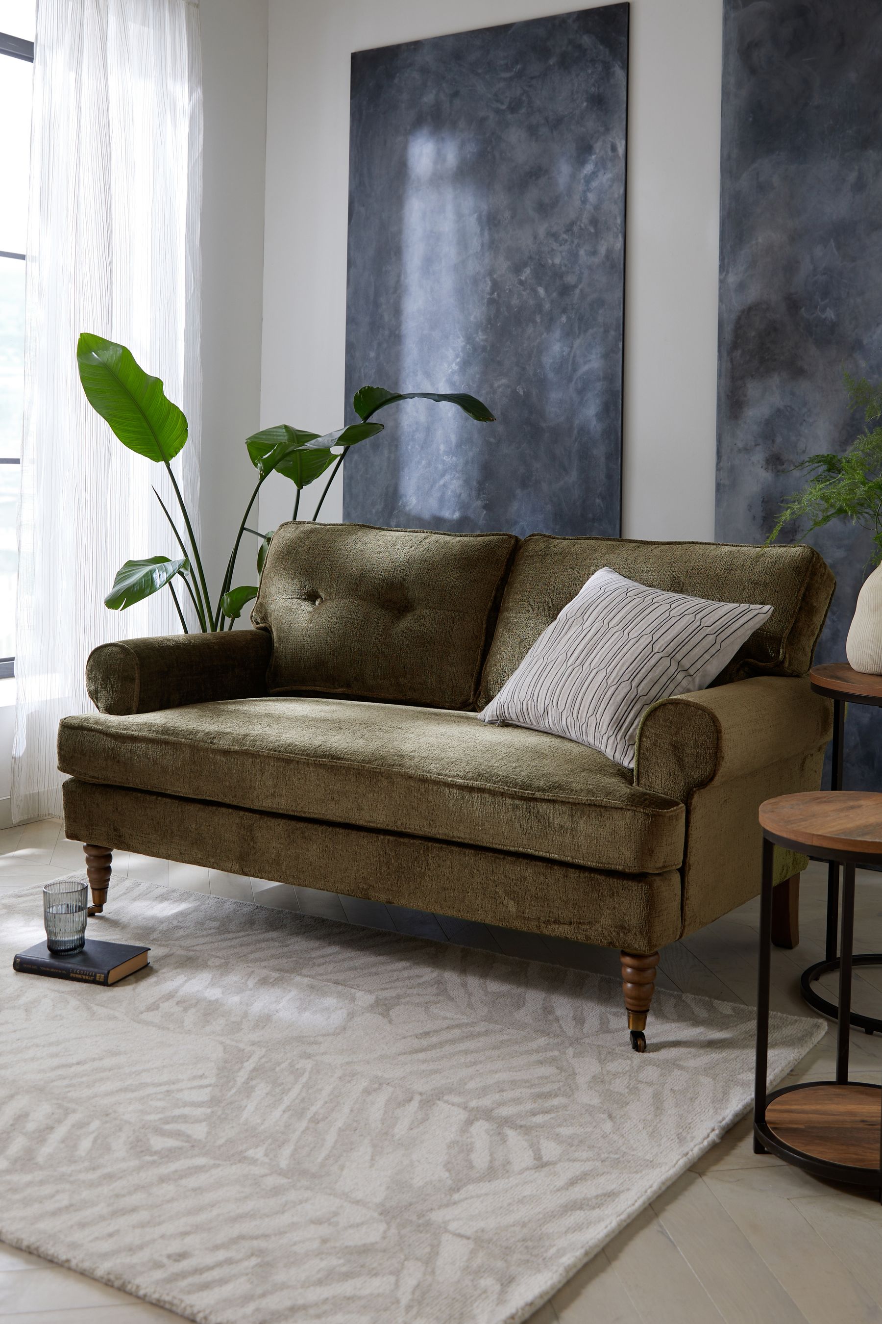 Moss store green couch