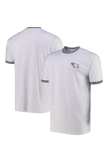 Fanatics Derby County 1972 White Retro Shirt