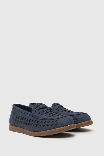 Woven Leather Shoes -  UK