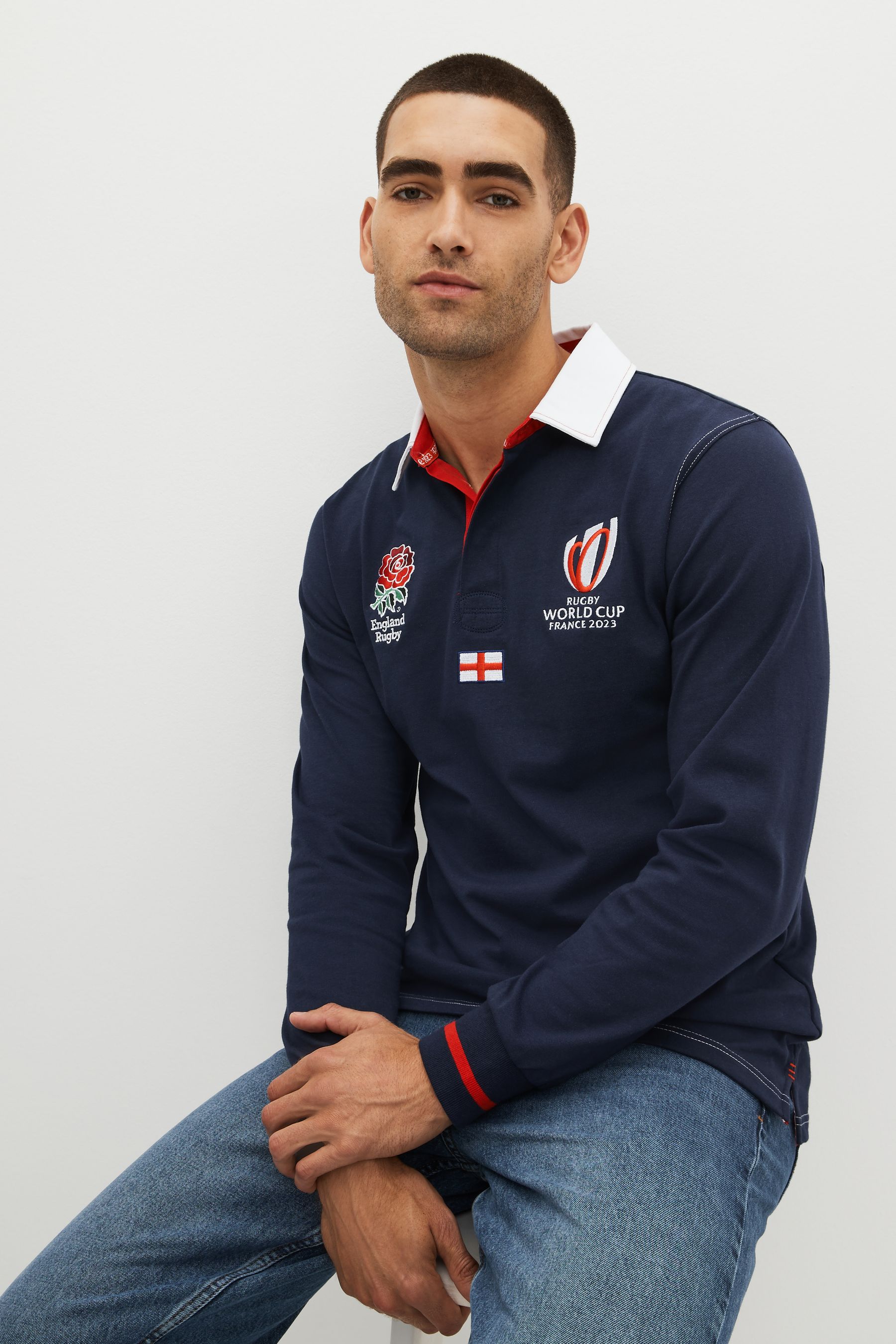 England rugby on sale long sleeve polo
