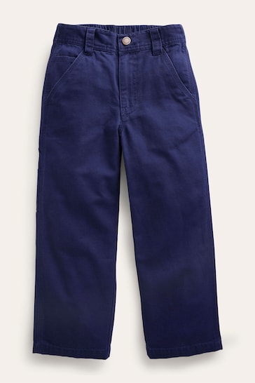Boden Blue Canvas Trousers