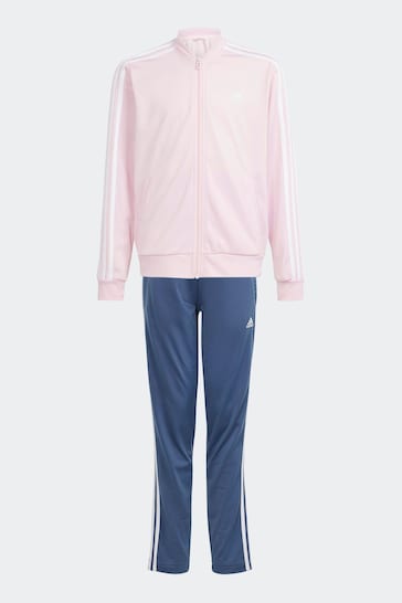 adidas Pink Sportswear Essentials 3-Stripes Tracksuit