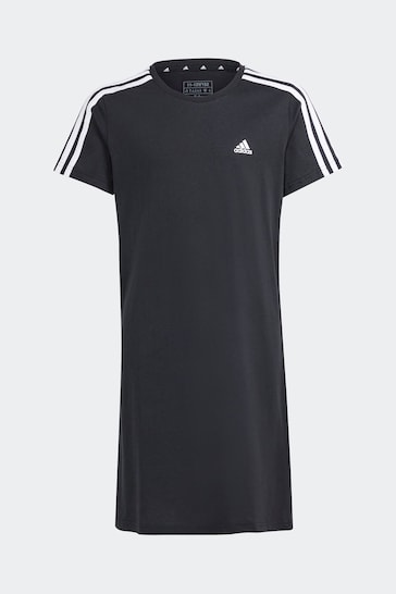 adidas Black Sportswear Essentials 3-Stripes Dress