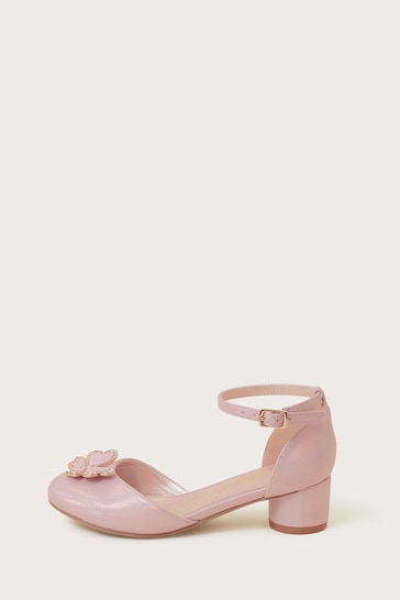 Monsoon Pink Pearly Butterfly Two-Part Heels