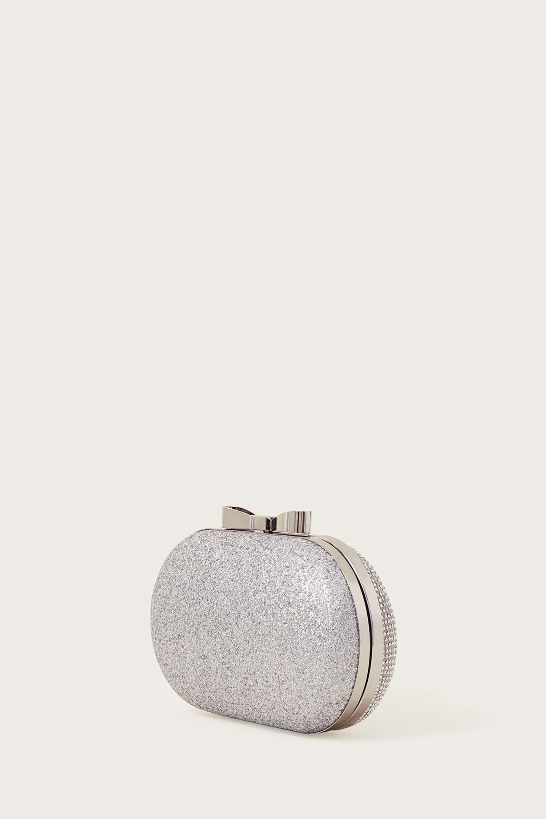 Silver cheap prom clutch