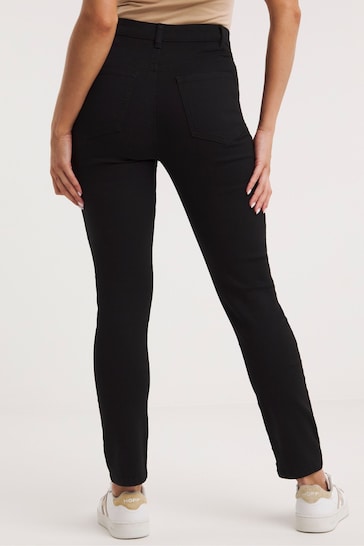 Simply Be Lexi Highwaist Super Stretch Slim Leg Black Jeans