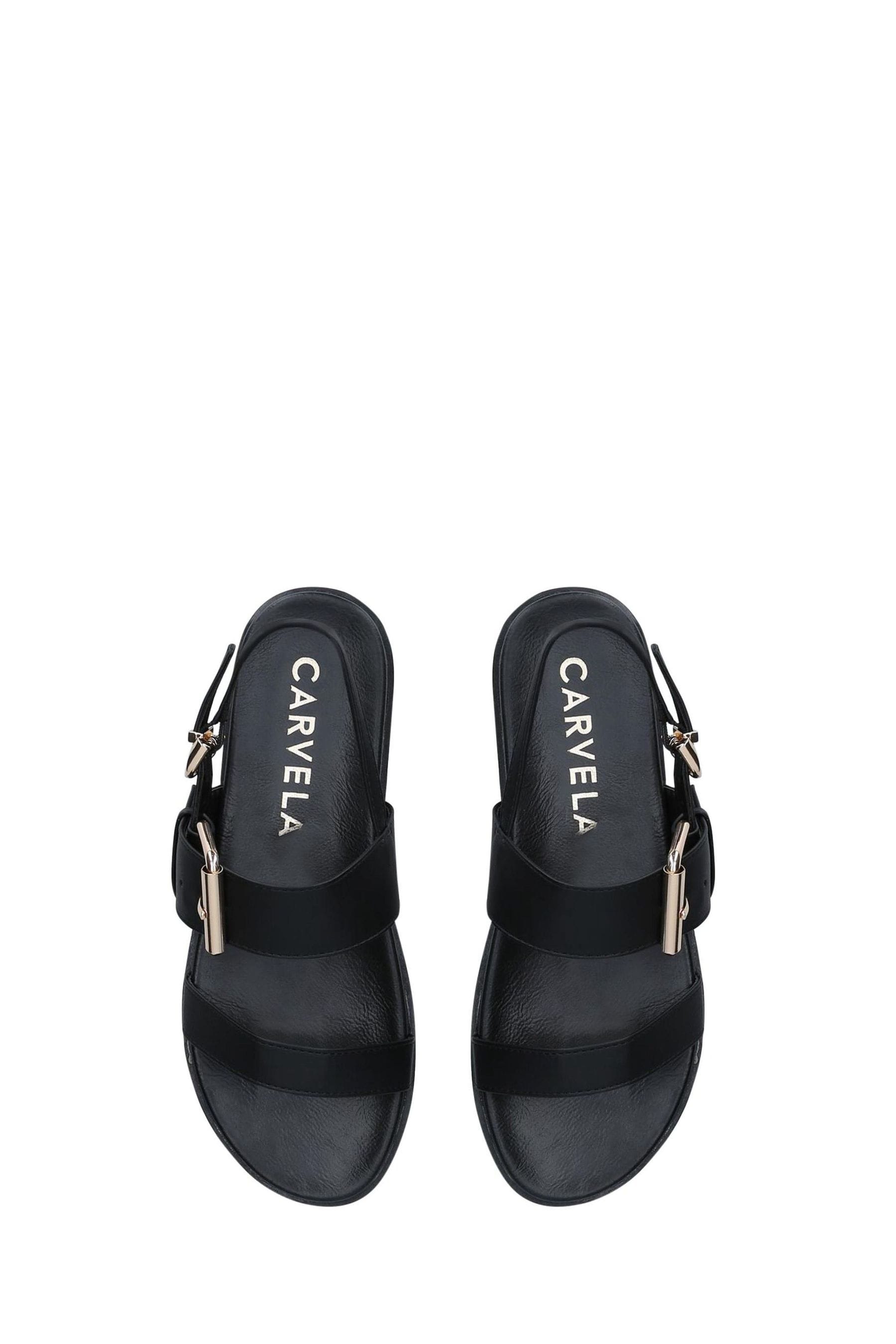 Carvela black sandals deals