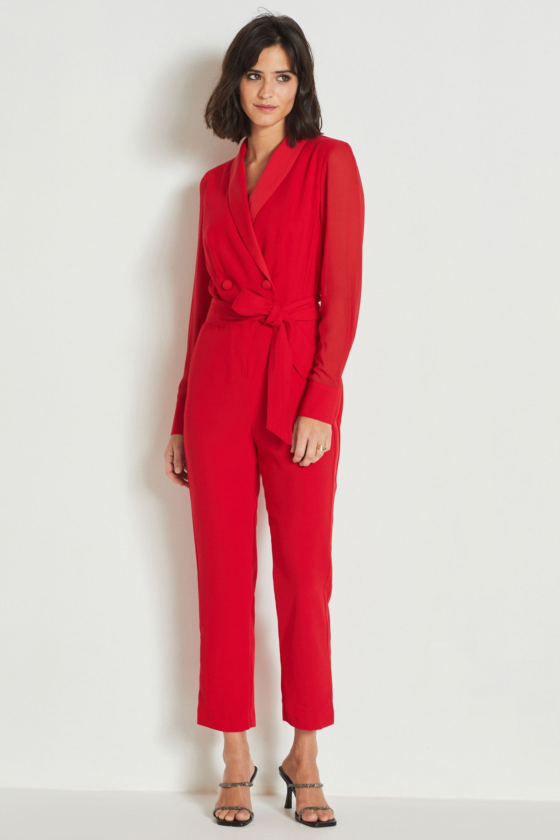 Jumpsuits red sales