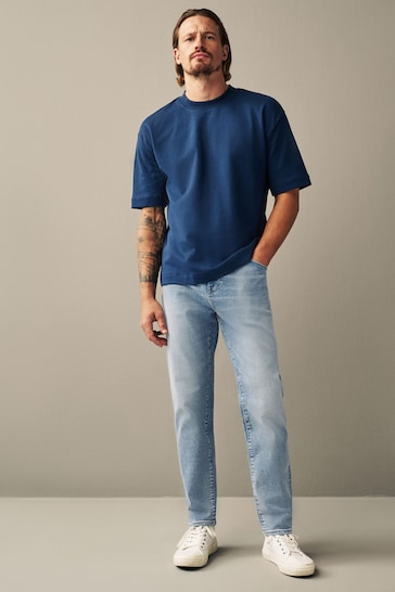 Sky Blue Vintage Stretch Authentic Jeans