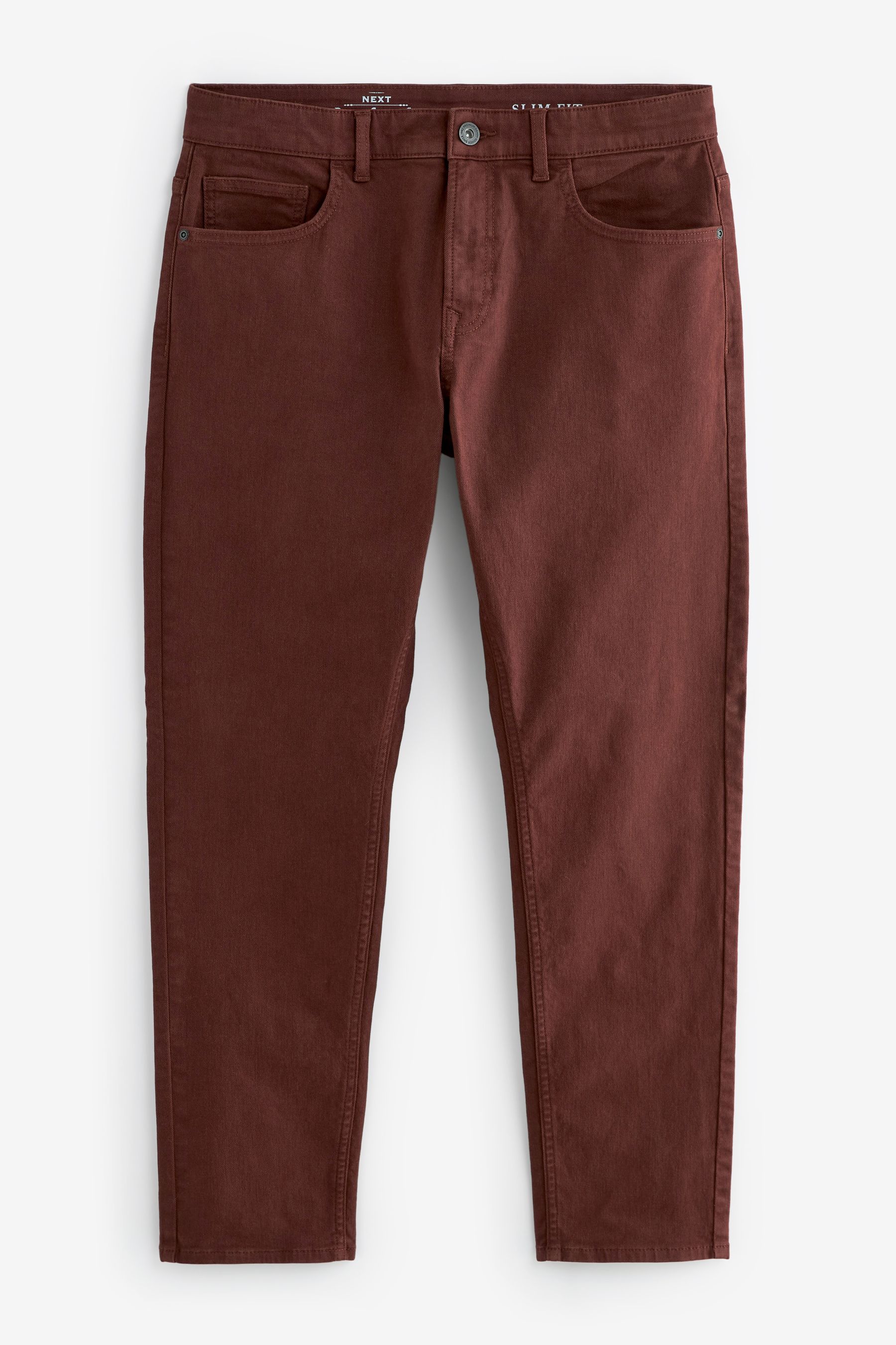 Rust Slim Coloured Stretch Jeans