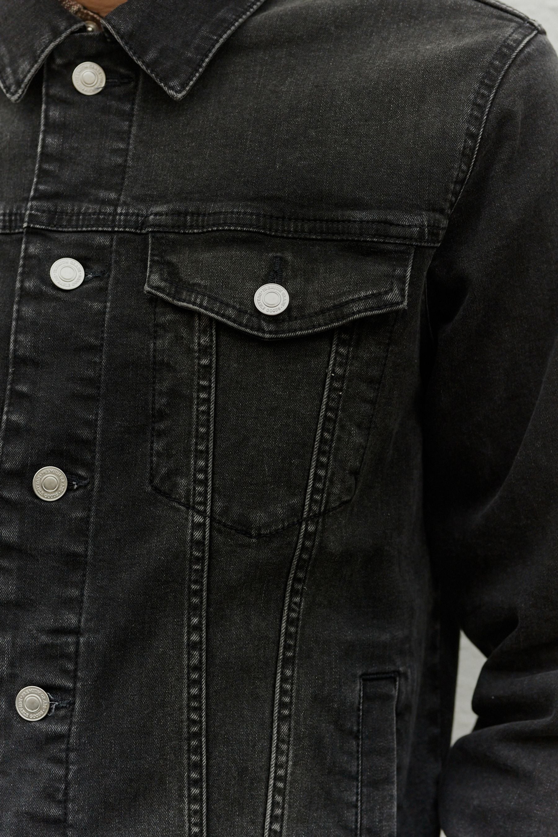 Black denim jacket next deals