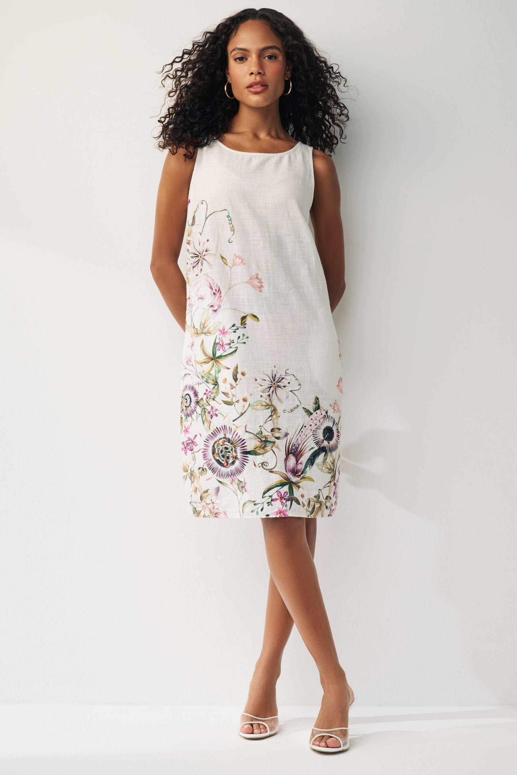 Cream shift dress uk on sale