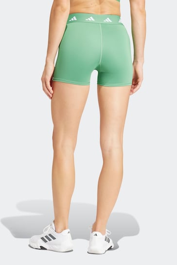 adidas Green Smokey Olive Canvas Techfit Shorts