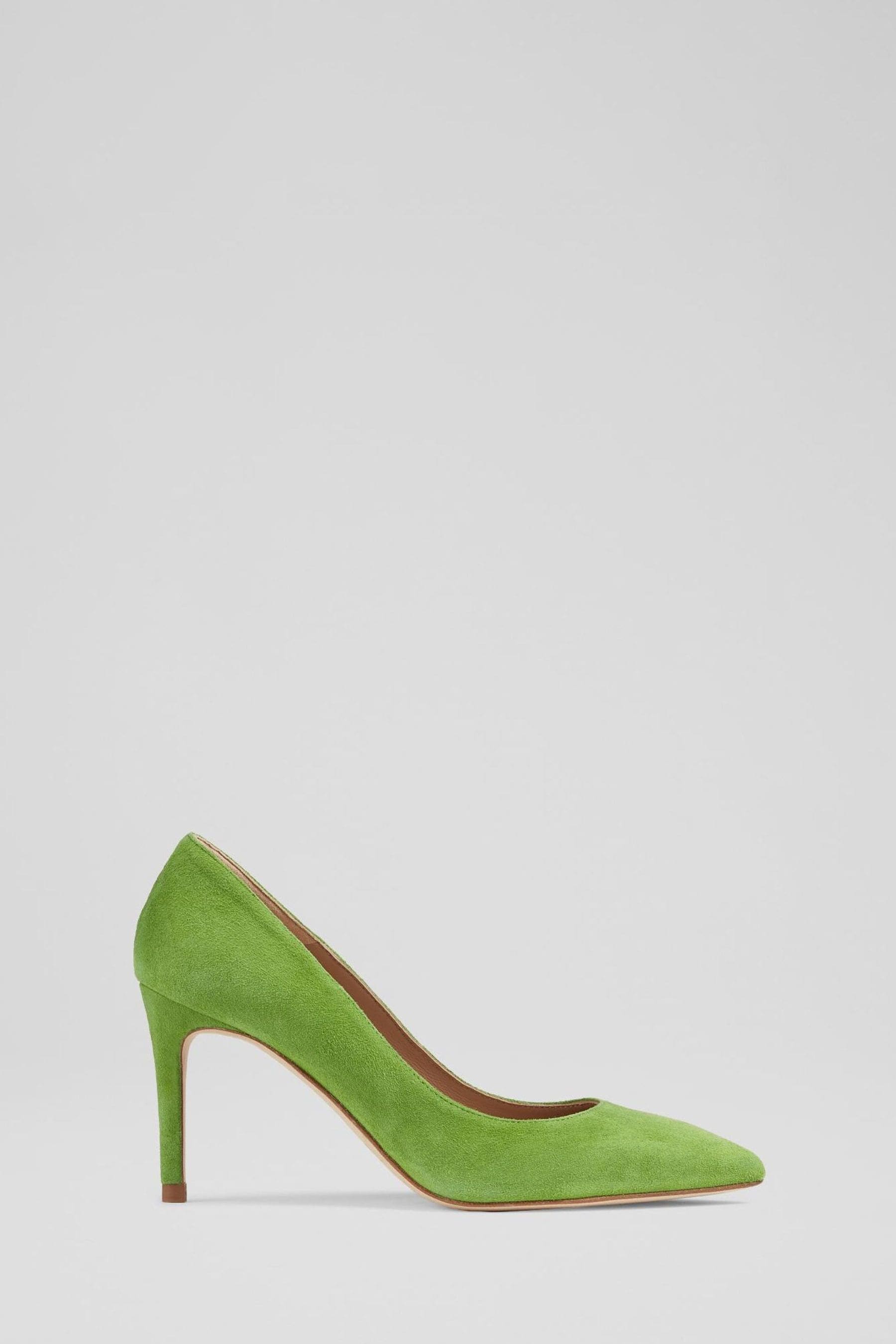 Buy LK Bennett Pink Floret Suede Pointed Toe Courts from the Next