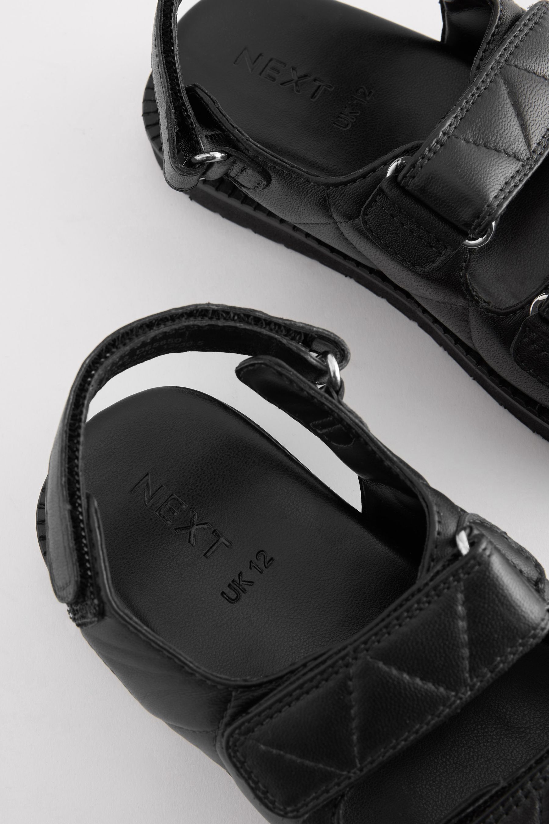 Double strap quilted hotsell sandals