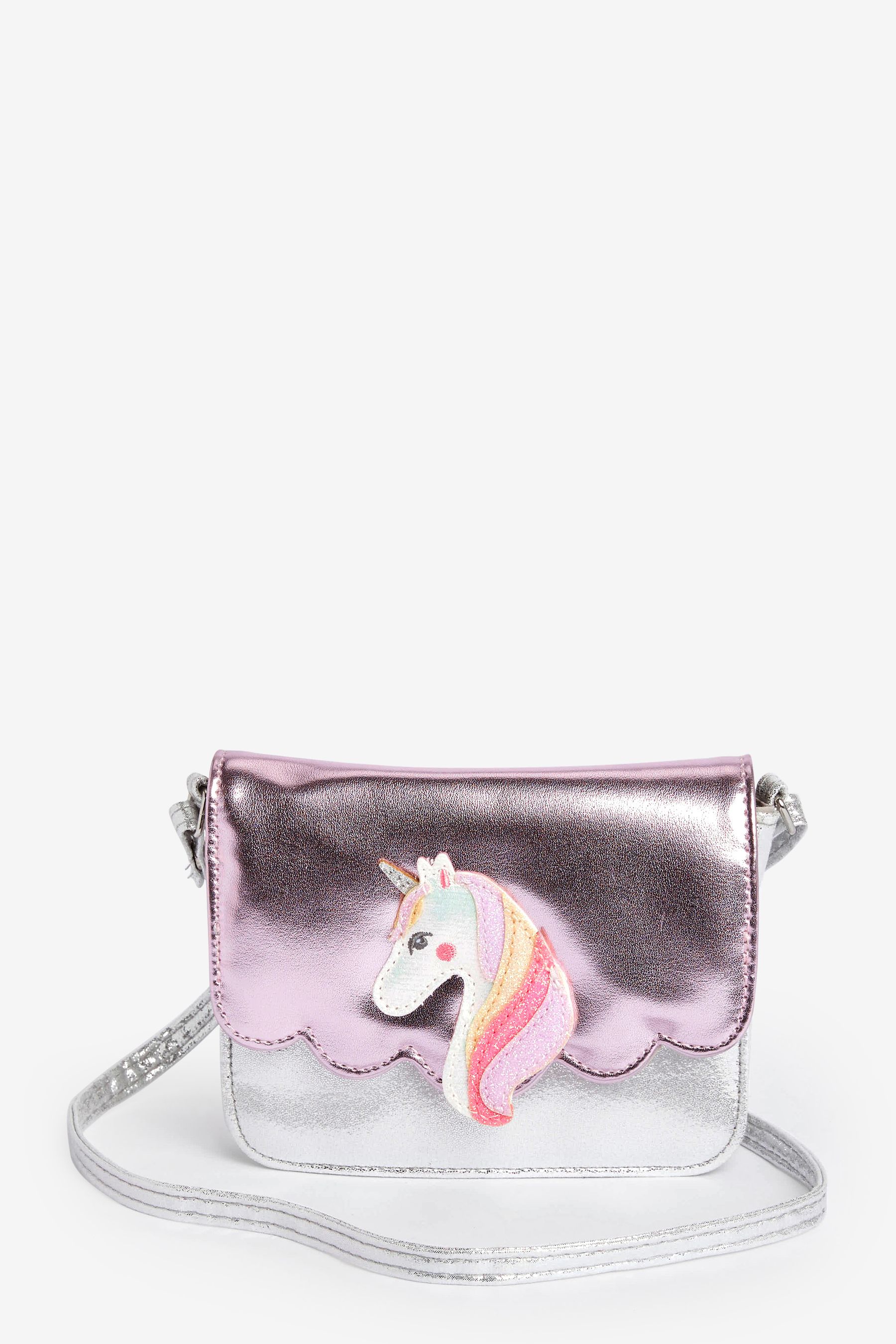 Buy Angels By Accessorize Kids Silver Unicorn Cross Body Bag from