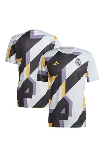 adidas Silver Real Madrid Pre Match Top