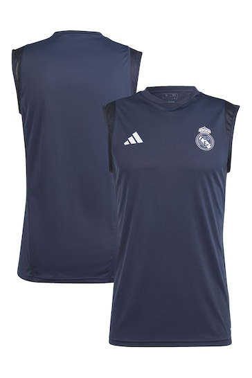 adidas Blue Real Madrid Training Sleeveless Jersey