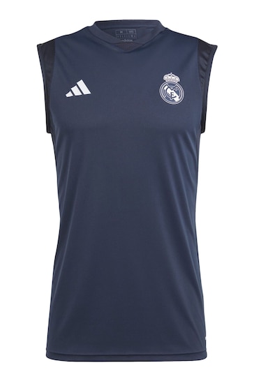 adidas Blue Real Madrid Training Sleeveless Jersey