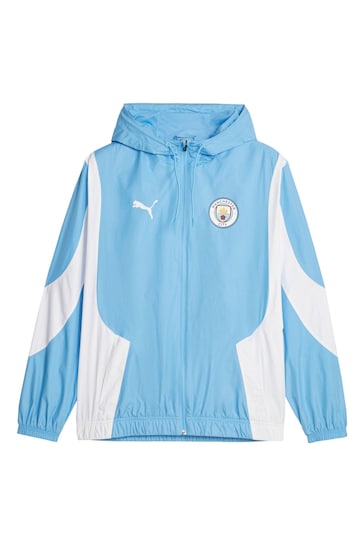 Puma Blue/White Manchester City Pre Match Jacket